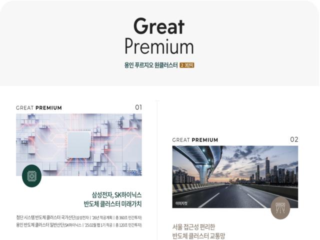 용인 푸르지오 원클러스터 2,3단지 프리미엄1